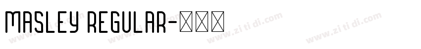 Masley Regular字体转换